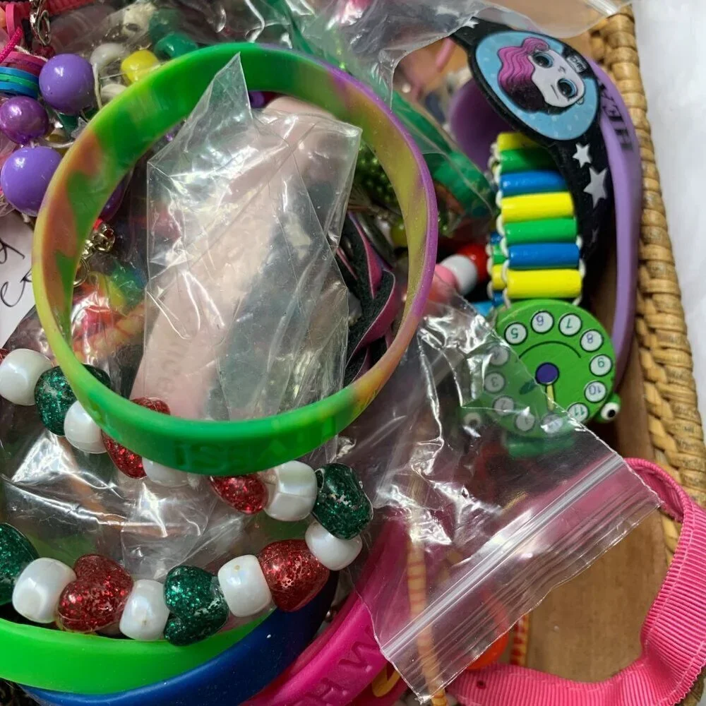 2 LB Bulk Lot of Kidcore Children’s Jewelry – Fun, Rainbow Colorful, & Playful!